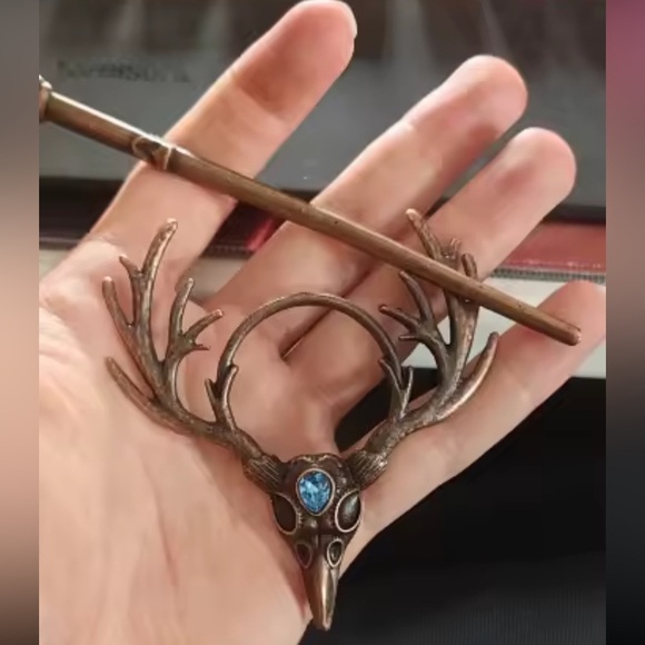 Witchy Antler Skull Hair Barrette main image 8